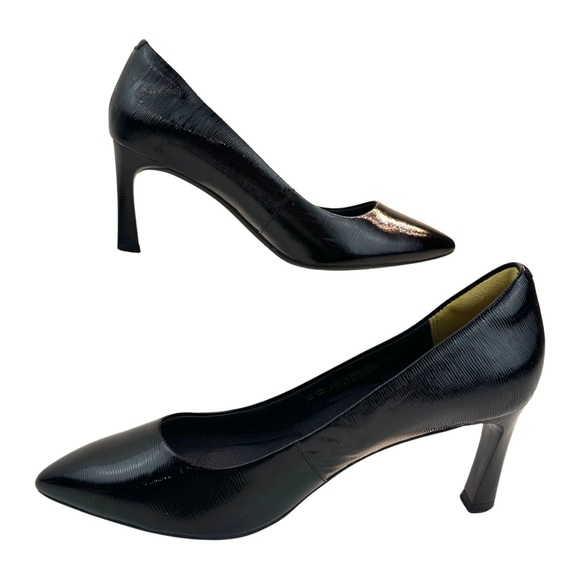 ROCK PORT WOMEN'S TOTAL MOTION SHEEHAN HEEL SHOES SIZE: 6.5 IN BLACK PATENT. - Picture 8 of 14